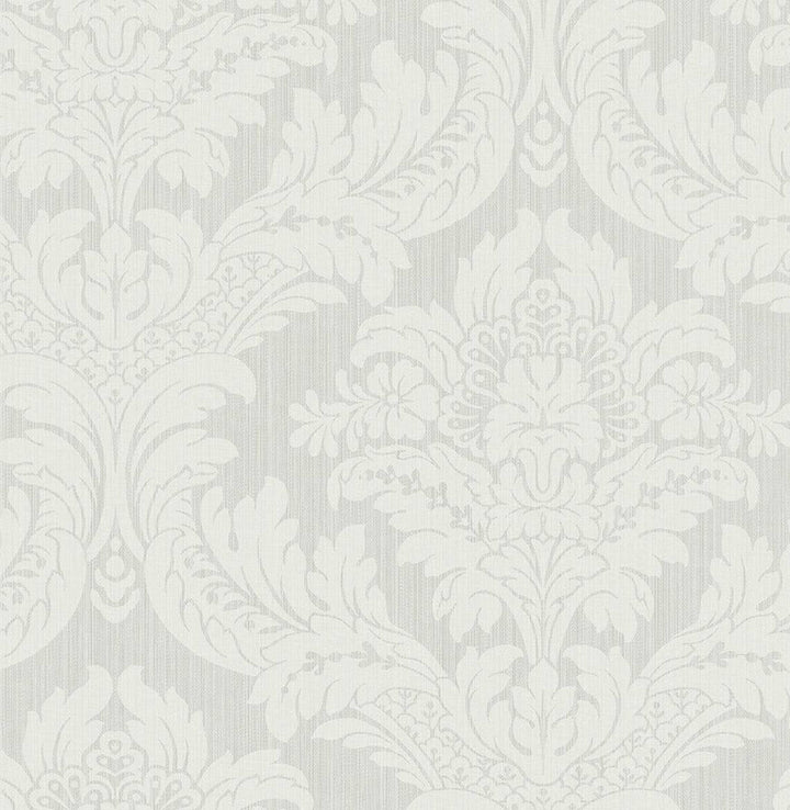 Genevieve Damask Morning Mist PR12408 by Seabrook Designs Designer Wallpaper