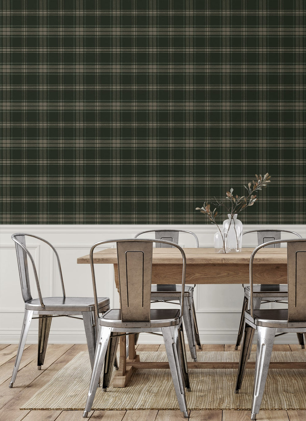 Dellabrooke Plaid Greenery PR13404 by Seabrook Designs Designer Wallpaper