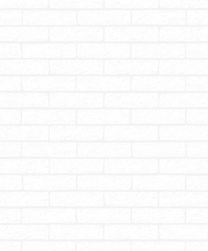 Slater Faux Brick Blancito PR20000 by Seabrook Designs Designer Wallpaper