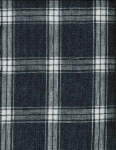 Presley Licorice 951 by Norbar Designer Fabric LINCHEX 100% LINEN INDIA 3 3/8"V 3 3/8"H 54 - Swanky Fabrics -