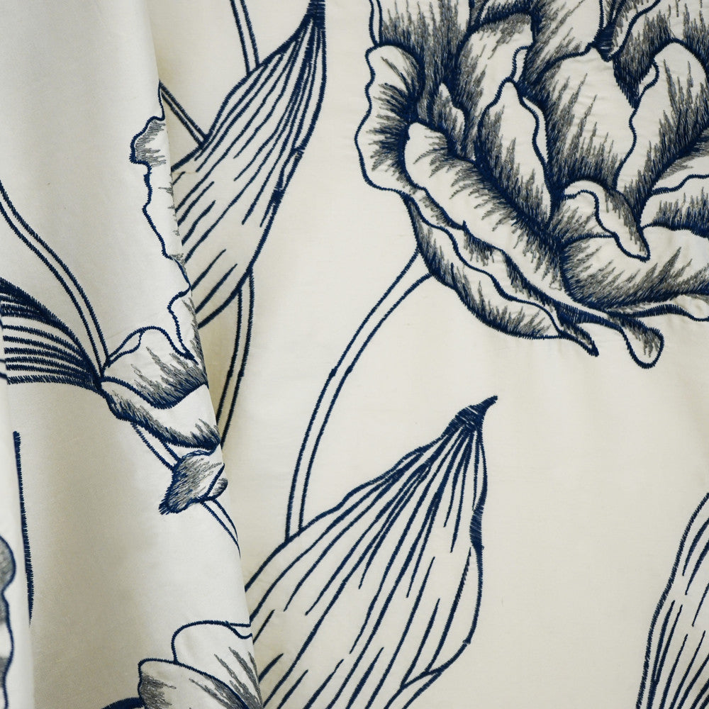 Primrose 67Sj101 by JF Designer Fabric JF Studio 55% Silk, 23% Viscose, 11% Metallic, 11% Polyester India Horizontal: 25.6 and Vertical: 15.7 54 - Swanky Fabrics -
