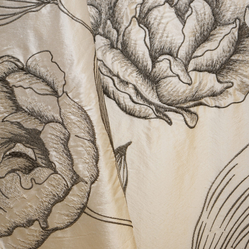 PRIMROSE 94SJ101 by JF Designer Fabric JF Studio 55% Silk, 23% Viscose, 11% Metallic, 11% Polyester India  Horizontal: 25.6 and Vertical: 15.7 54  - Swanky Fabrics -
