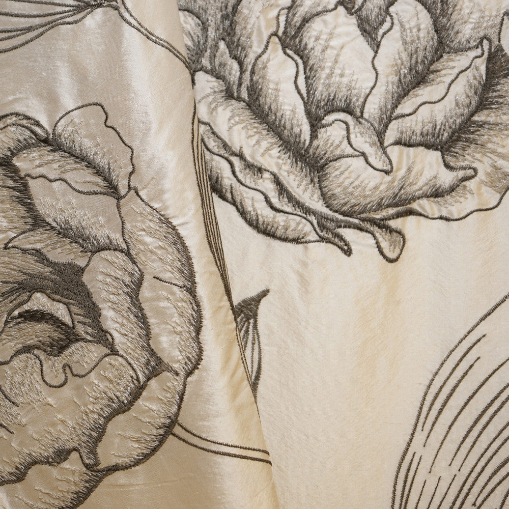 Primrose 94Sj101 by JF Designer Fabric JF Studio 55% Silk, 23% Viscose, 11% Metallic, 11% Polyester India Horizontal: 25.6 and Vertical: 15.7 54 - Swanky Fabrics -