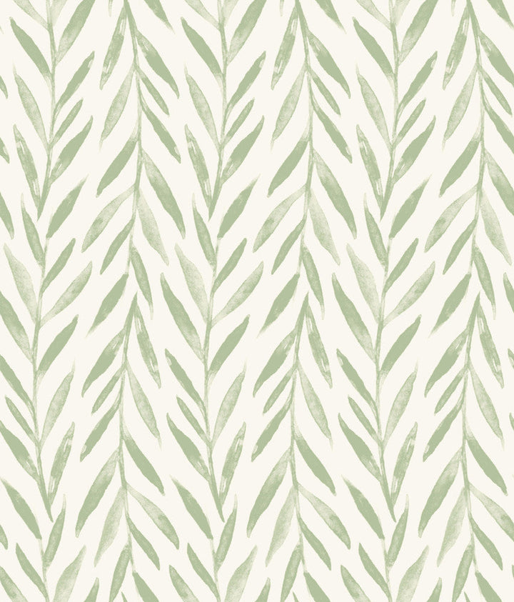 Magnolia Home Willow Green Peel & Stick Wallpaper by Magnolia Home Designer York Premium Peel + Stick Magnolia Covers about 34.2 square feet 20.5-in by 20-ft long roll Peel & Stick 24 - Swanky Fabrics -