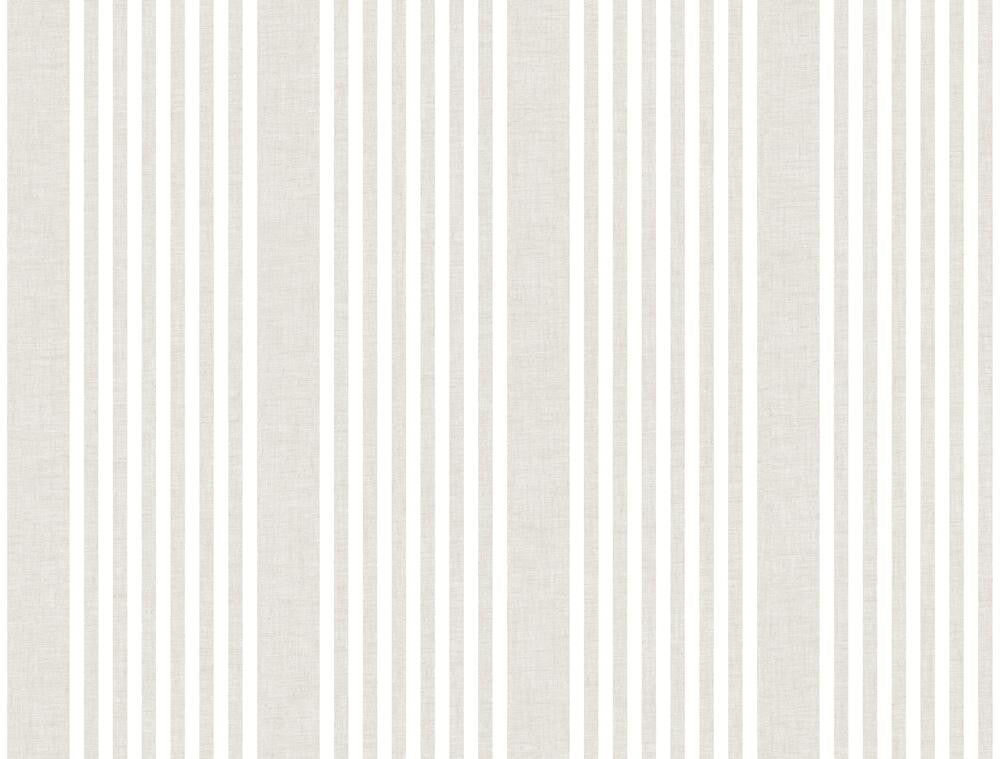 French Linen Stripe Off White Peel & Stick Wallpaper by York Wallcoverings Designer York Premium Peel + Stick Covers about 45 square feet 27-in by 20-ft long roll Peel & Stick 0 - Swanky Fabrics -