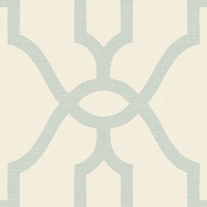 Magnolia Home Woven Trellis Beige & Blue Peel & Stick Wallpaper by Magnolia Home Designer York Premium Peel + Stick Covers about 34.2 square feet 20.5-in by 20-ft long roll Peel & Stick 20.5 - Swanky Fabrics -