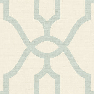 Magnolia Home Wallpaper Magnolia Home Woven Trellis Beige & Blue Peel & Stick