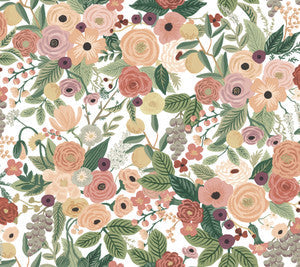 Rifle Paper Co. Wallpaper Garden Party Burgundy Peel & Stick