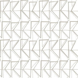 York Wallcoverings Wallpaper Love Triangles Gold Metallic Peel & Stick