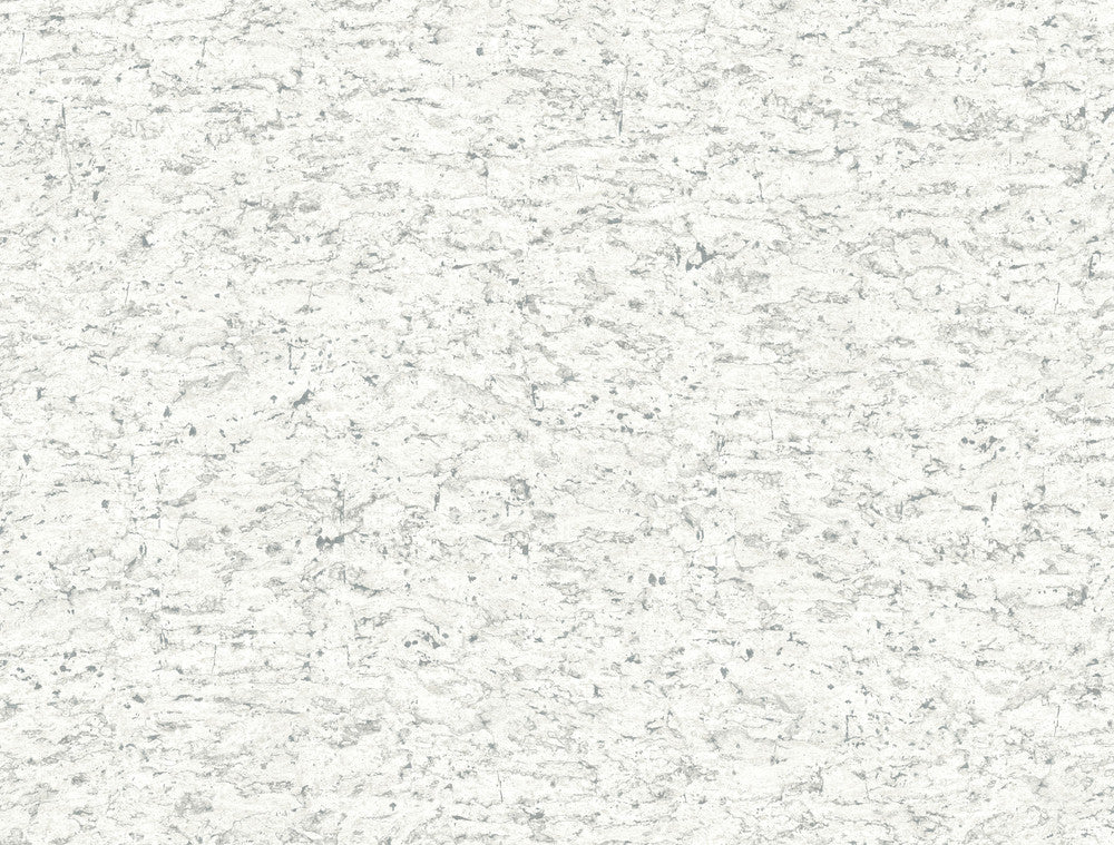 Shimmering Cork White Peel & Stick Wallpaper by York Wallcoverings Designer Grasscloth, Wood & Stone Covers about 45 square feet 27-in by 20-ft long roll Peel & Stick 20.5 - Swanky Fabrics -