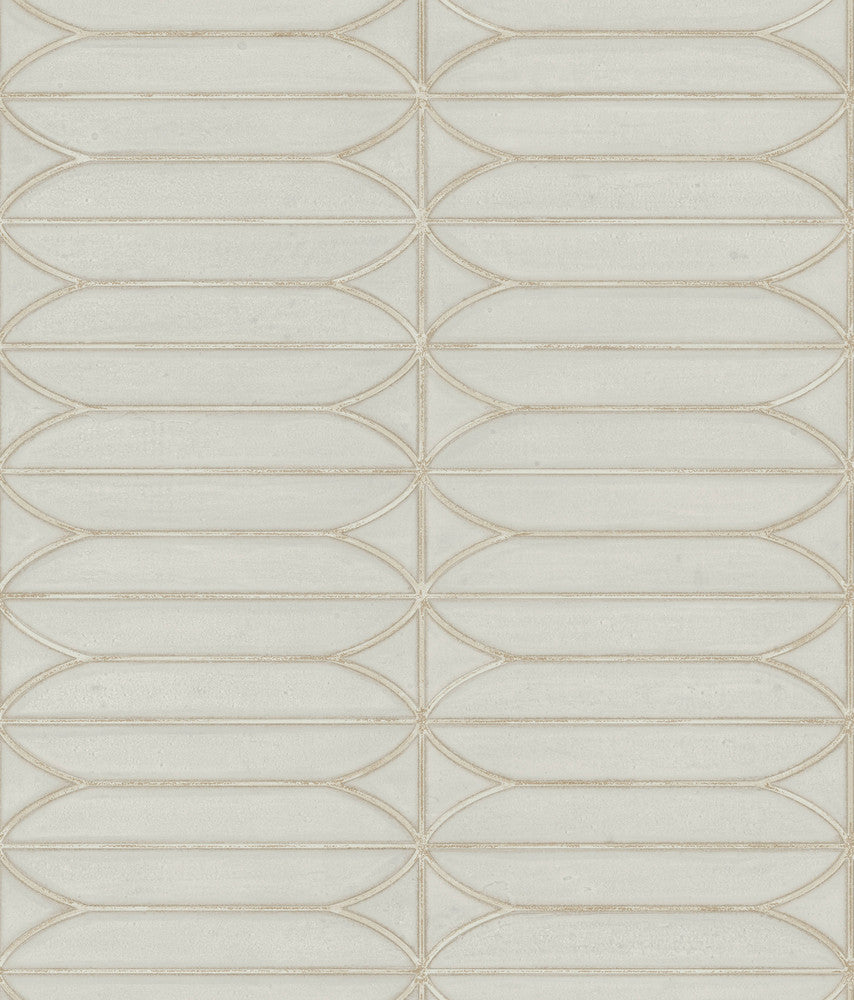 Pavilion Taupe Peel & Stick Wallpaper by Candice Olson Designer Simply Candice Covers about 34.2 square feet 20.5-in by 20-ft long roll Peel & Stick 24 - Swanky Fabrics -