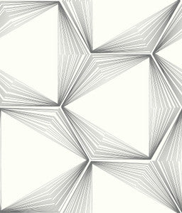 Candice Olson Wallpaper Honeycomb Charcoal Peel & Stick