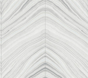 Candice Olson Wallpaper Onyx Strata Sheer Grey Peel & Stick