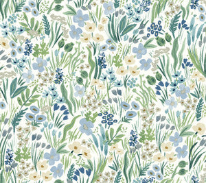 Rifle Paper Co. Wallpaper Lea Indigo Peel & Stick