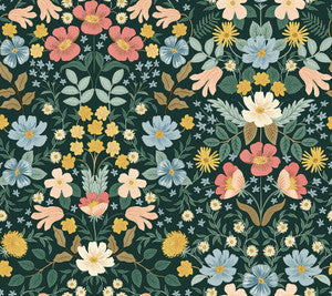 Rifle Paper Co. Wallpaper Bramble Garden Emerald Peel & Stick