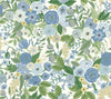 Rifle Paper Co. Wallpaper Garden Party Peel and Stick Blue & Green Multi