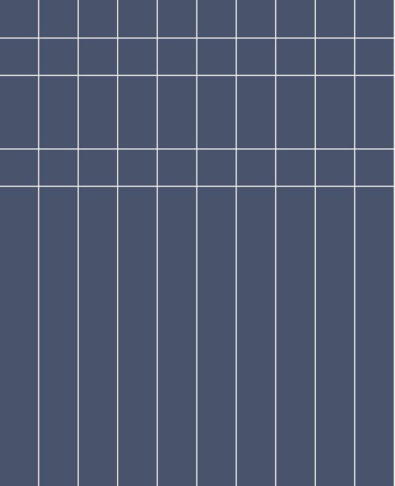 Linear Gridwork Navy Wallpaper by Magnolia Home Designer Magnolia Home Covers about 34.2 square feet 20.5-in by 20-ft long roll Peel & Stick 25.25 - Swanky Fabrics -