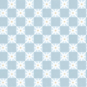 York Wallcoverings Wallpaper Stardust Blue Checkerboard Peel & Stick