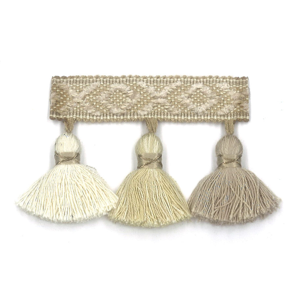 Purcell 2 Mushroom by Stout Trim Stout Trim Purcell 2 MushroomTrim TREND ALERT TRIM 52%SVI 42%COT 6%POL CHINA </p><p>Repeat: H: 3.500, V: 0.000 2.25 in - Fabric Carolina -