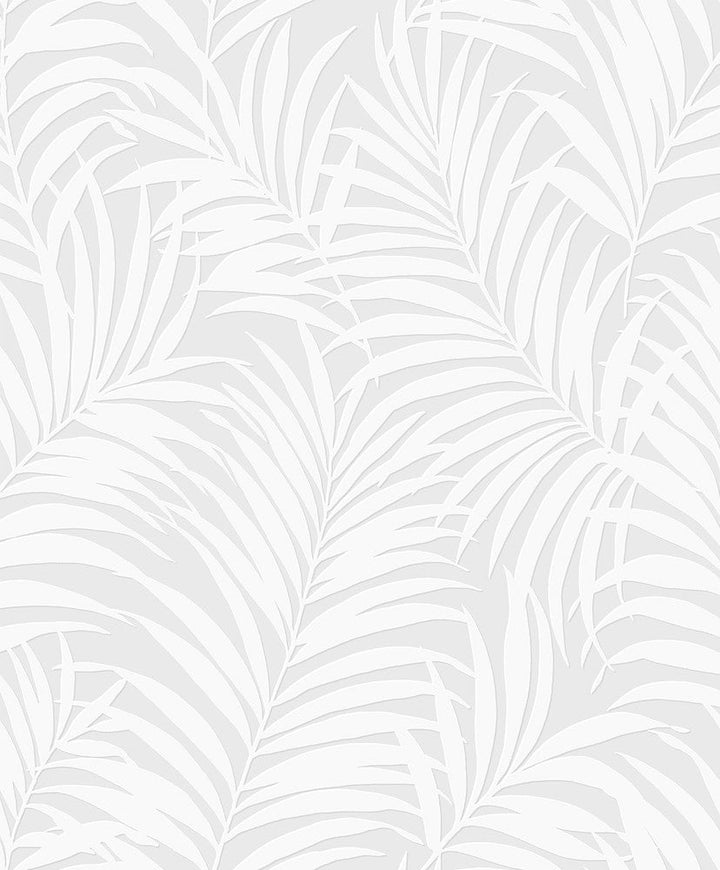 Tossed Palm White PW20200 by Seabrook Designs Designer Wallpaper