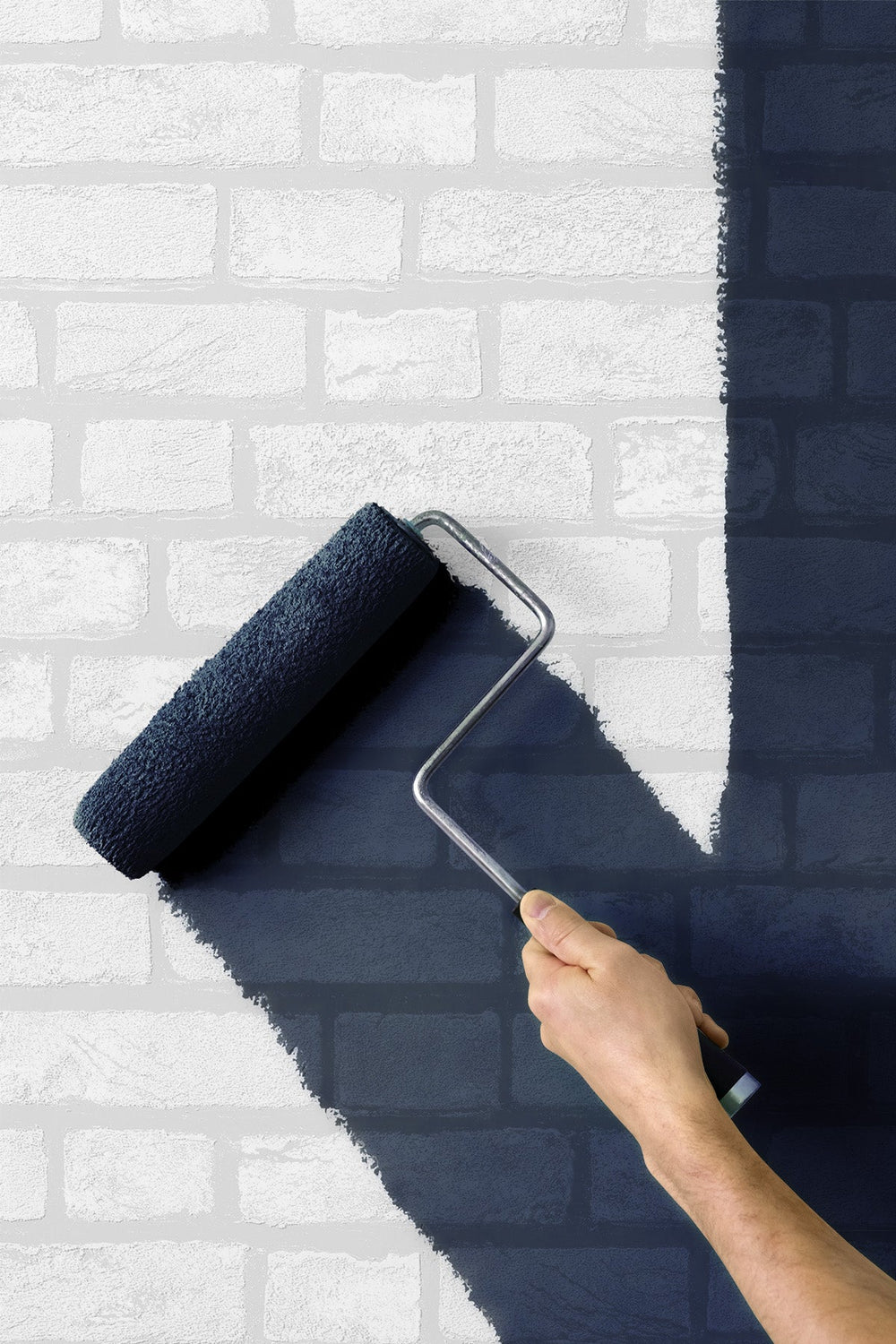 Vintage Brick White PW20400 by Seabrook Designs Designer Wallpaper