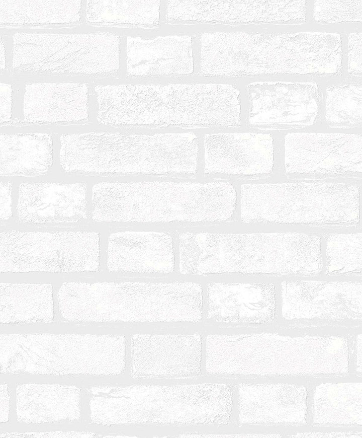 Vintage Brick White PW20400 by Seabrook Designs Designer Wallpaper