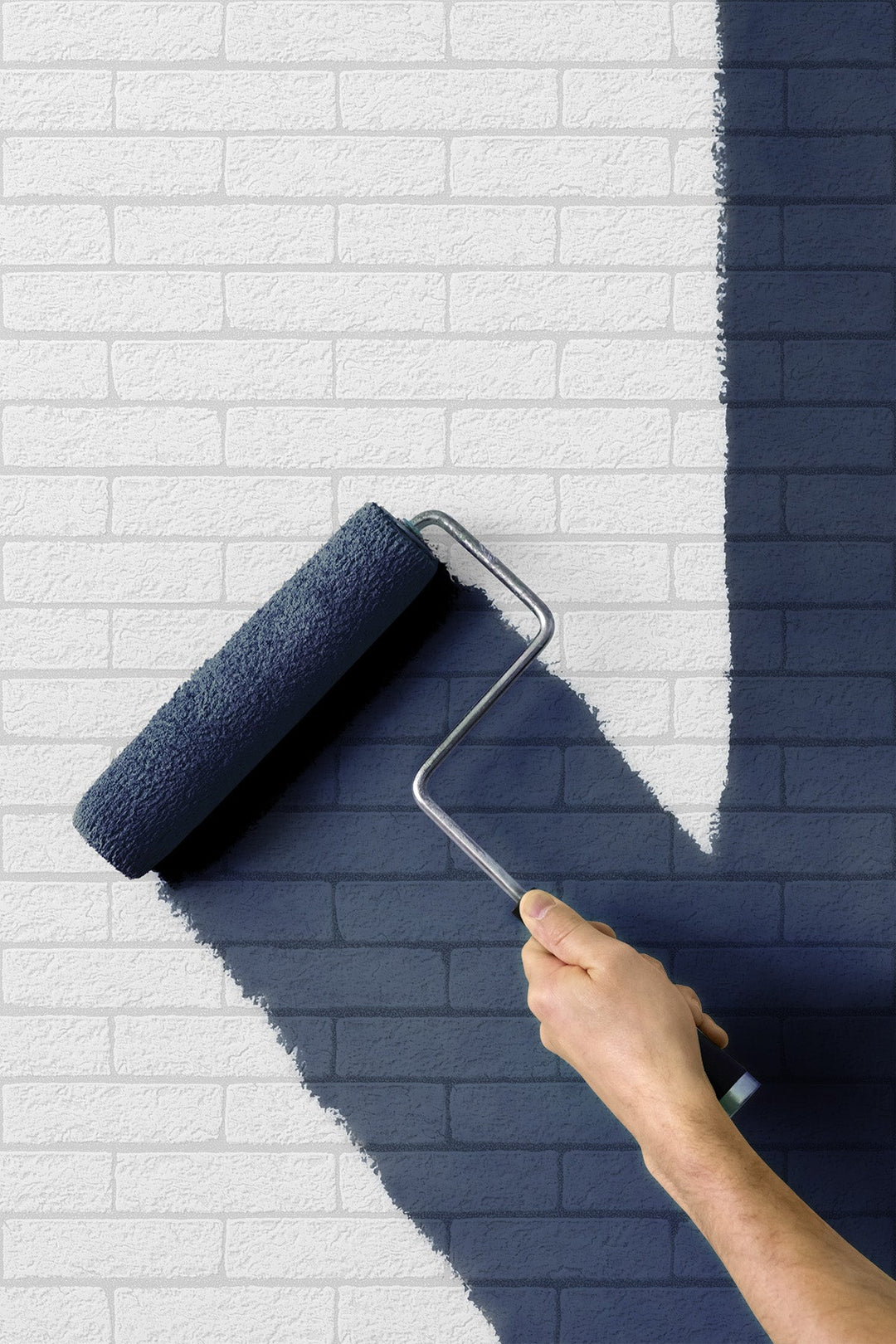 Limestone Brick White PW20800 by Seabrook Designs Designer Wallpaper