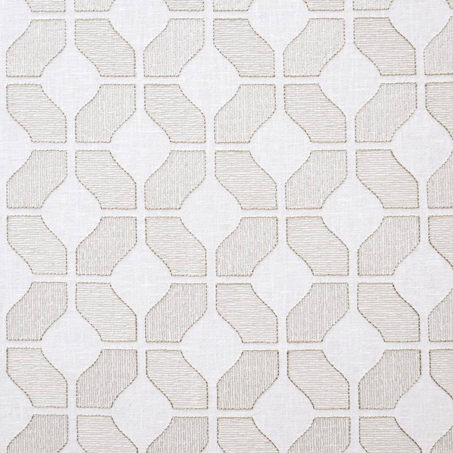 Parenthesis # 720 Flax by Maxwell Designer Fabric Color Theory-Vol.V Caffe Latte 50% COTTON/25% RAYON 20% POLYESTER/5% LINEN INDIA V-3.75"H-4" 54"EMB.52" - Swanky Fabrics -