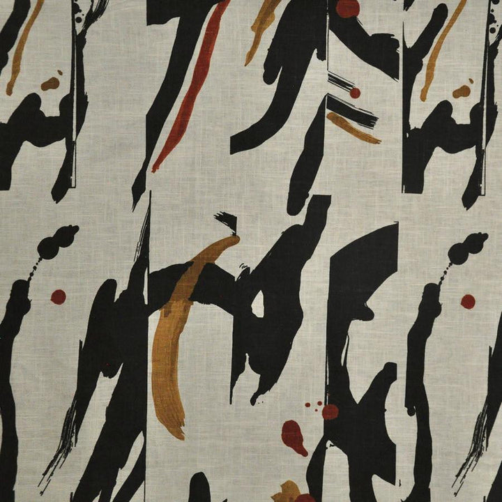 Painterly # 203 Paprika by Maxwell Designer Fabric Define 50% COTTON/50% LINEN TURKEY V-35"H-27" 54" - Swanky Fabrics -