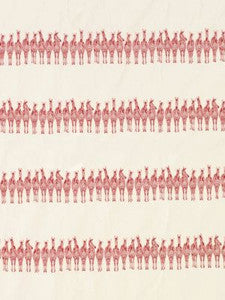 Old World Weavers Fabric Zebras On Parade Red PZ86910002