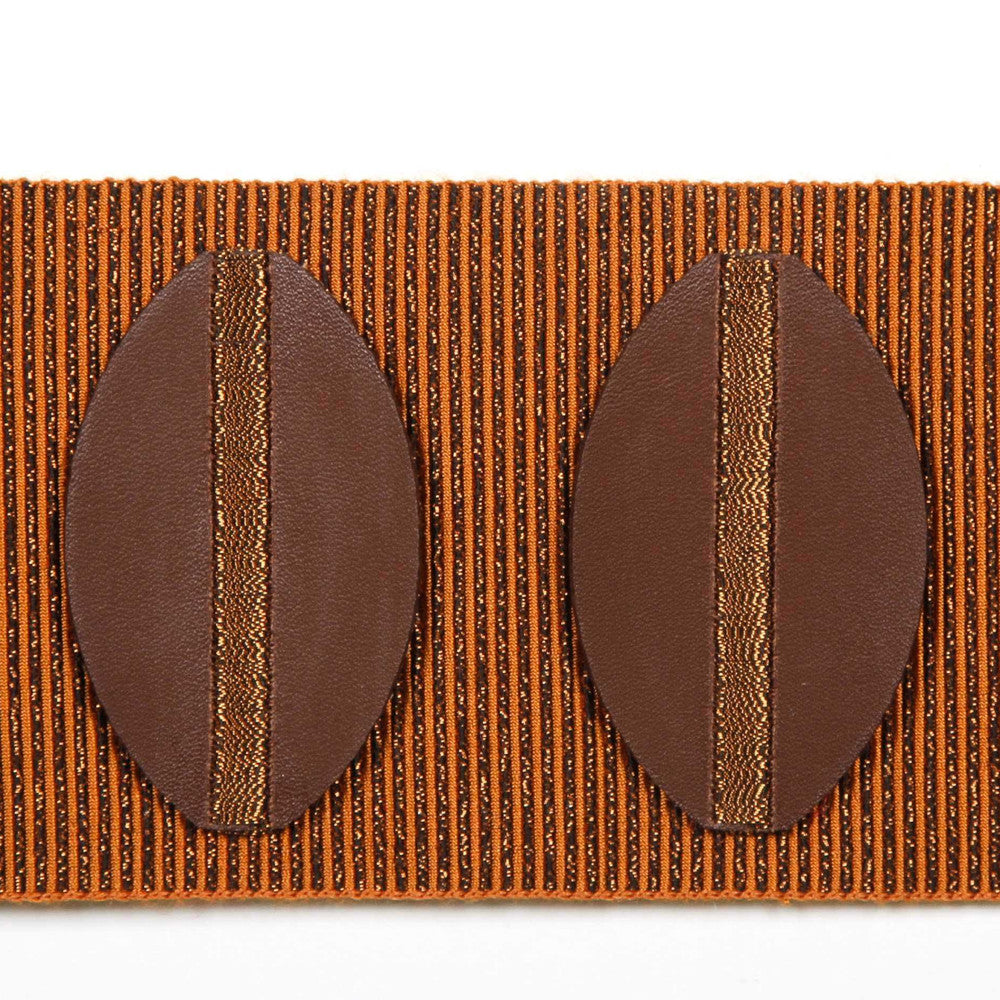 Paros Spice by Europatex Designer Fabric Kos & Paros 55% Faux Leather, 23% Rayon, 21% Fibranne, 1% Polyester 3.00 inches - Swanky Fabrics -