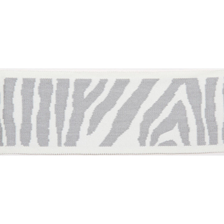 Pergola Zebra Tape Gray by Europatex Designer Fabric Pergola 100% Solution Dyed Acrylic 3.25 inches - Swanky Fabrics -