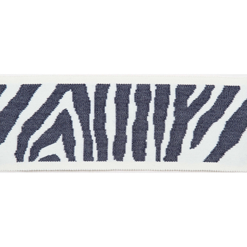 Pergola Zebra Tape Marine by Europatex Designer Fabric Pergola 100% Solution Dyed Acrylic 3.25 inches - Swanky Fabrics -
