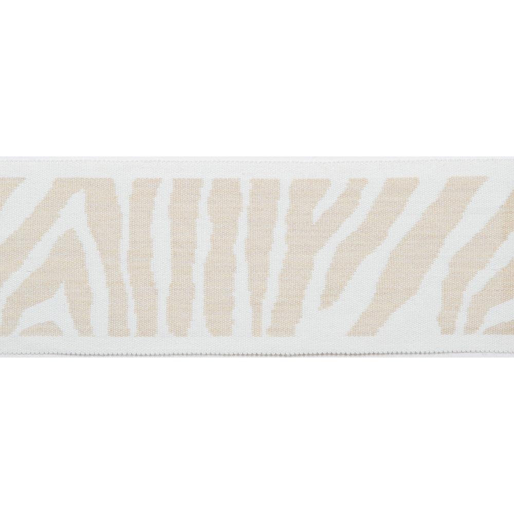 Pergola Zebra Tape Nougat by Europatex Designer Fabric Pergola 100% Solution Dyed Acrylic 3.25 inches - Swanky Fabrics -