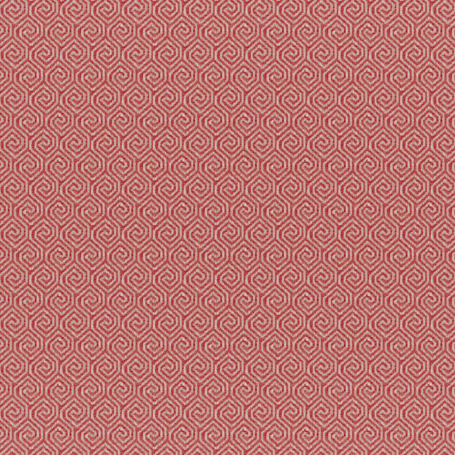 Quintero # 510 Coral by Maxwell Designer Fabric Colorguard-Nectar 83% POLYESTER/17% COTTON INDIA V-2" H-1.3" 55.5" - Swanky Fabrics -
