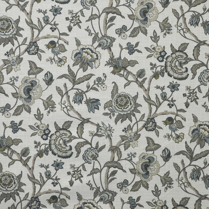 Queensbury # 332 Slate by Maxwell Designer Fabric Color Theory-Vol.Vii Jungle Room 100% COTTON SPAIN V-18" H-13.5" 54" - Swanky Fabrics -