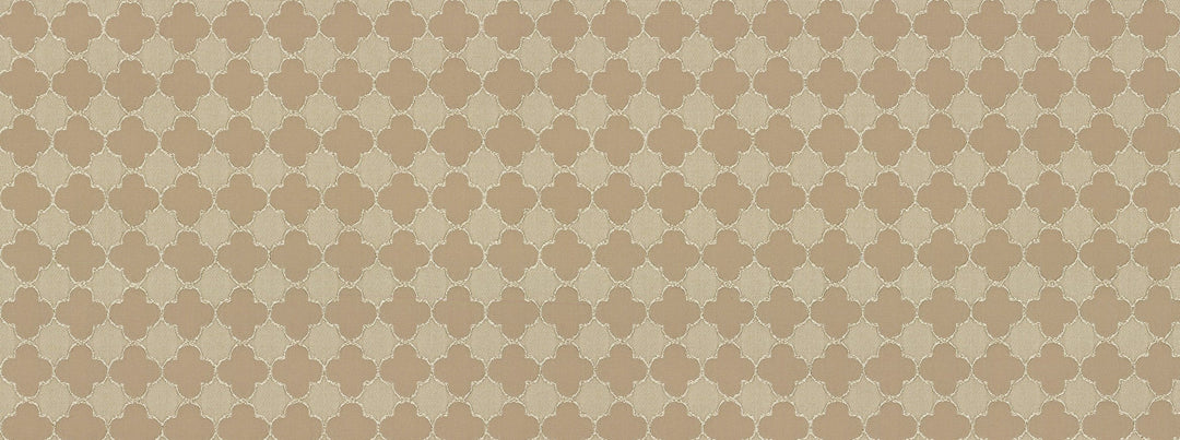 Quatrefoil 132 Mushroom by Covington Designer Fabric