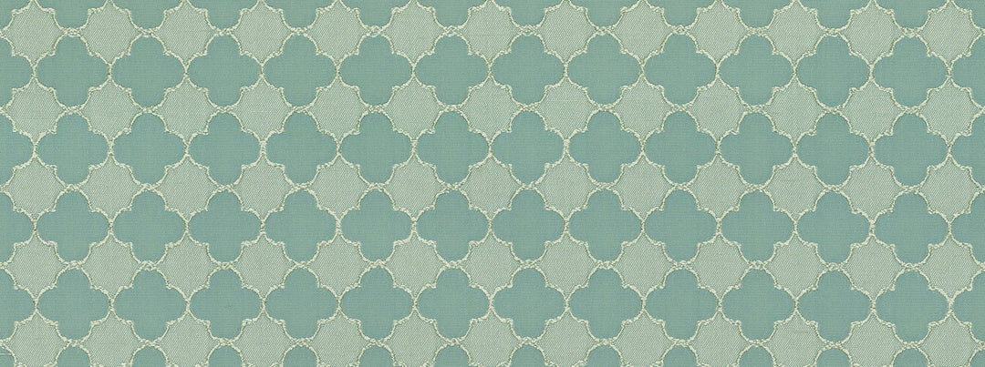 Quatrefoil 592 Spa by Covington Designer Fabric
