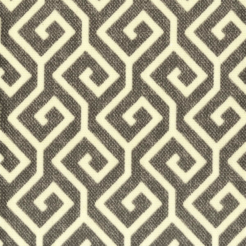 Quote 1 Charcoal by Stout Designer Fabric Compliments 100% Cotton TURKMENISTAN FLAME RETARDANT-U.F.A.C. CLASS 1 (OR A) FLAME RETARDANT-N.F.P.A. 260A CLASS 1 CATB 117-2013 Horizontal: 1.625 and Vertical: 1.625 54 in - Swanky Fabrics -