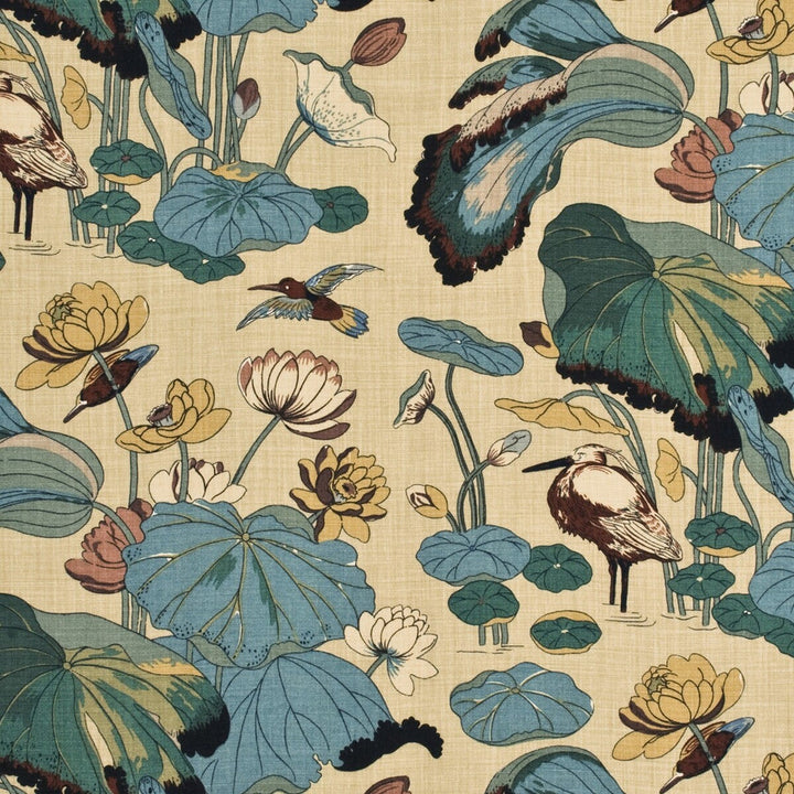 Nympheus - Linen Aqua/Sand by G P & J Baker Fabric G P & J Baker Fabric Nympheus - Linen Aqua/SandFabric PERENNIA LINEN - 100% United Kingdom </p><p>Repeat: H: 53.978, V: 34.278 53.978 - Fabric Carolina -