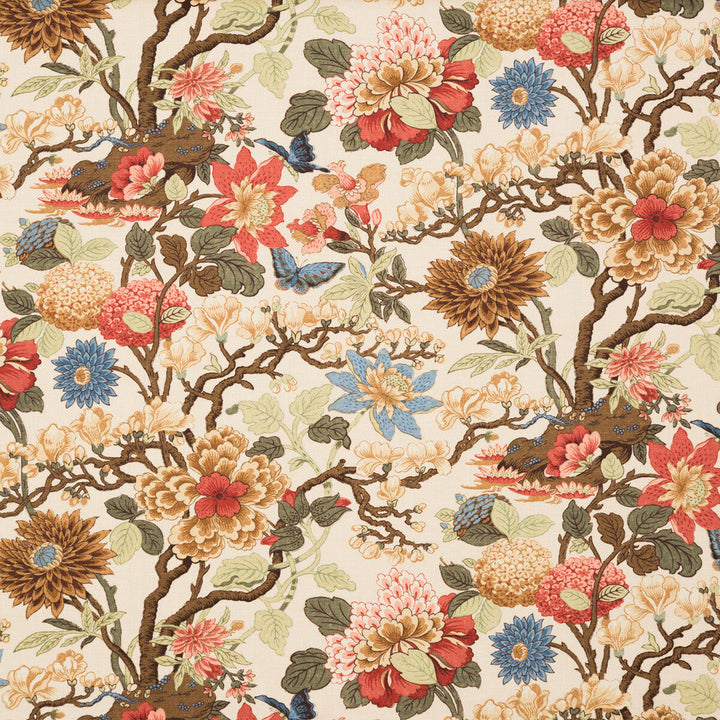 Magnolia Biscuit/Sand by G P & J Baker Designer Fabric BAKER ORIGINALS LINEN - 100% United Kingdom LIGHT Horizontal: and Vertical: 36.248 53.978 - Swanky Fabrics -