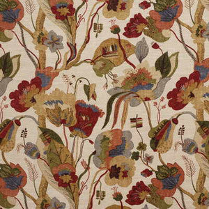 G P & J Baker Fabric California Red/Cream