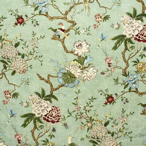 G P & J Baker Fabric Oriental Bird Eau De Nil