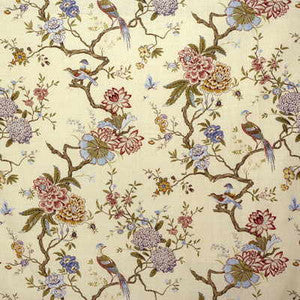 G P & J Baker Fabric Oriental Bird Stone R1398.3.0