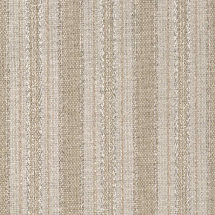 R430 Oyster Stripe by Charlotte Designer Fabric Ring Book Page #6B 100% Woven Polypropylene Made In USA Exceeds 60,000 Wyzenbeek Rubs (Heavy Duty) Horizontal 7" 54 Inches - Swanky Fabrics -