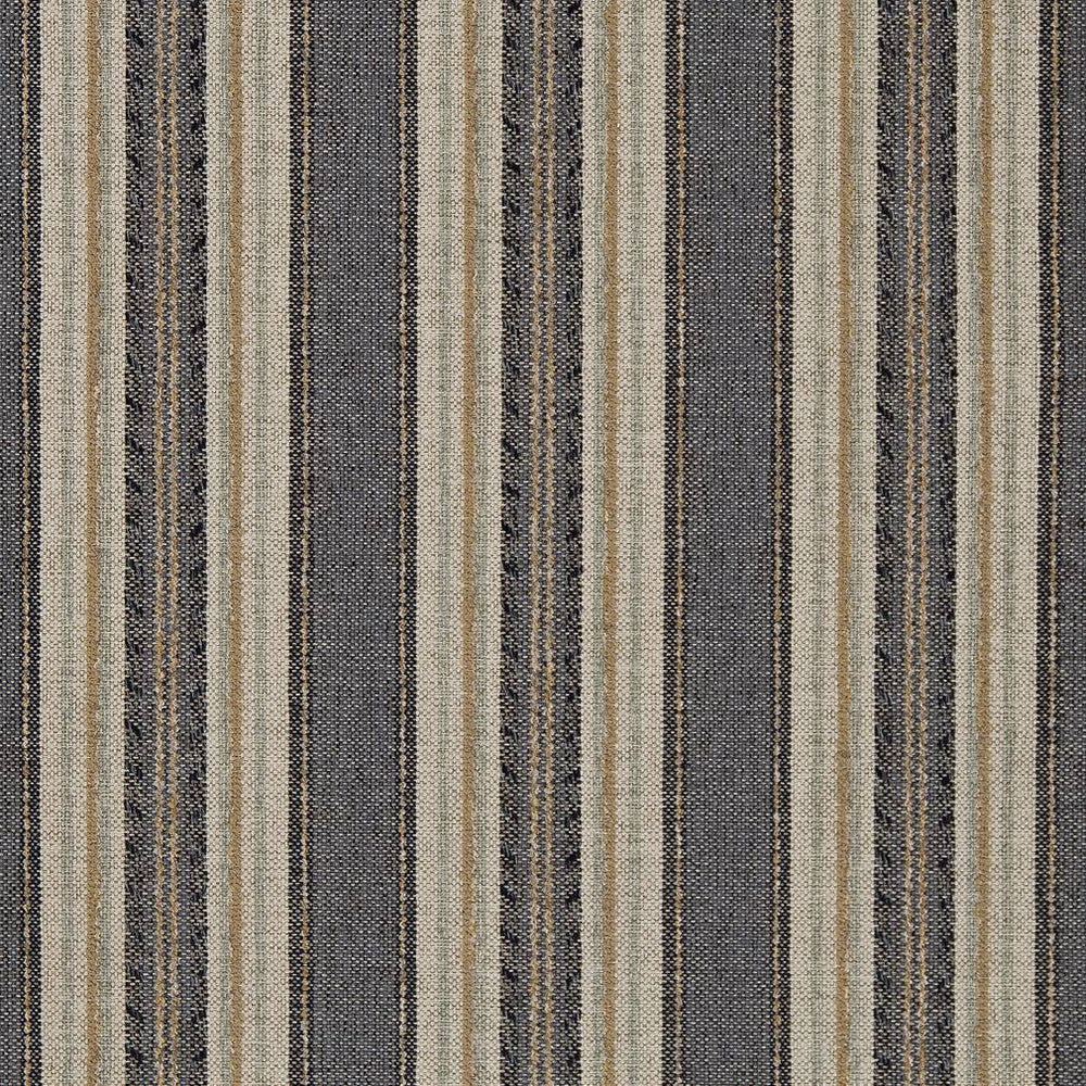 R431 Denim Stripe by Charlotte Designer Fabric Ring Book Page #6B 100% Polypropylene Made In USA Exceeds 60,000 Wyzenbeek Rubs (Heavy Duty) </p><p>Repeat: Horizontal: 7" 54 Inches - Swanky Fabrics -