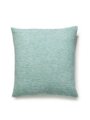 Torrs Pillow 22 X 22 - Surf R7TORRSPILL0002 by Scalamandre Designer Pillows 19% ACRYLIC, 35% COTTON, 46% WOOL Horizontal: and Vertical: 0 - Swanky Fabrics -