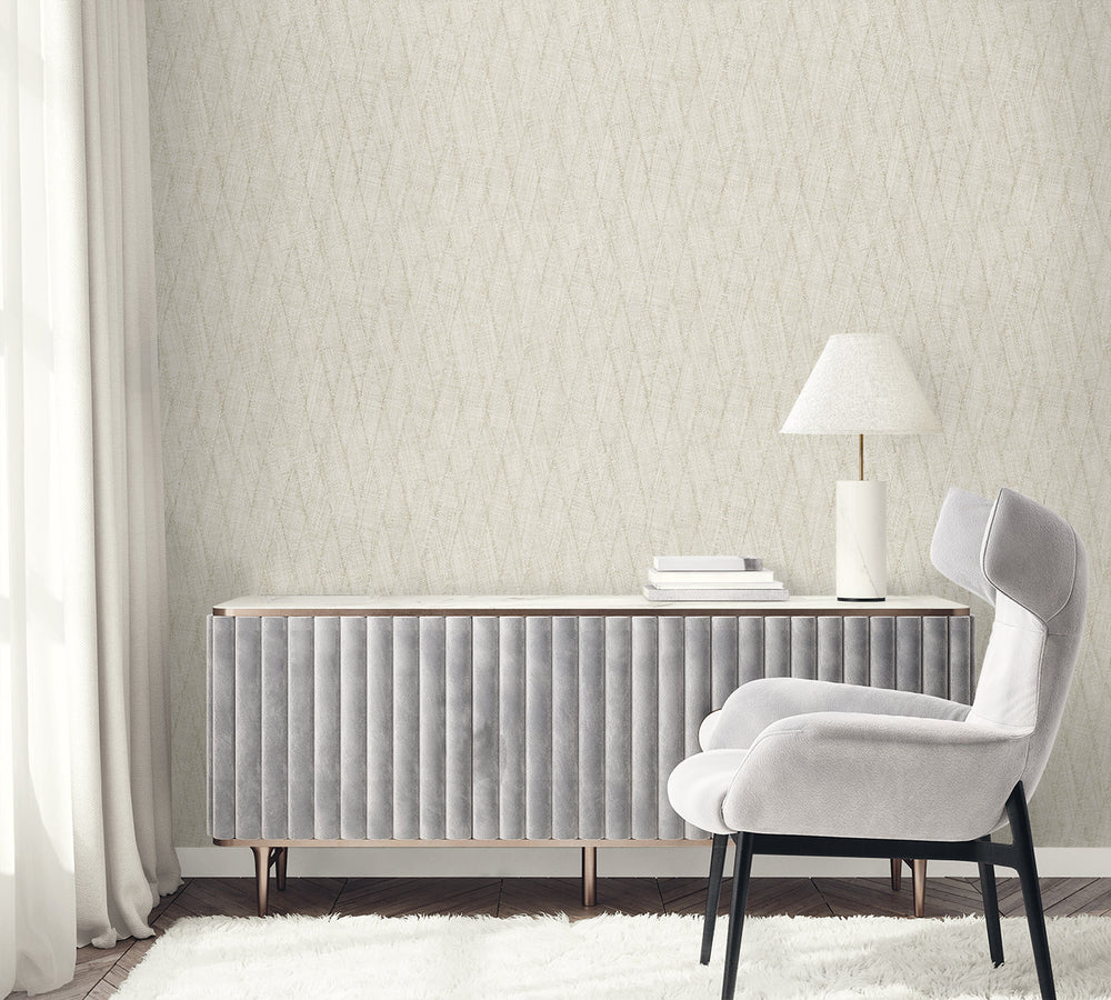 Sun Woven Dove RA41211 by Seabrook Designs Designer Wallpaper