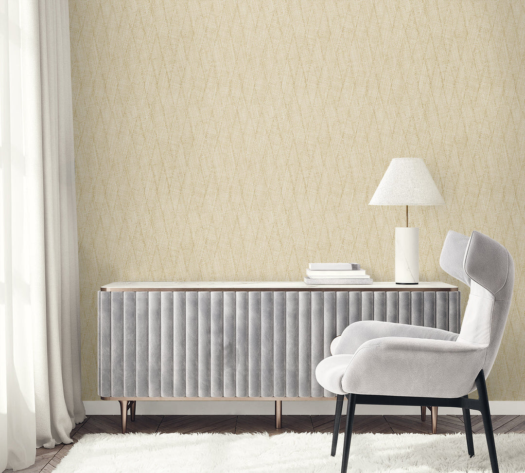 Sun Woven Ivory RA41213 by Seabrook Designs Designer Wallpaper