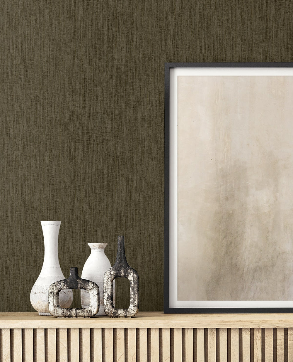 Natural Tether Truffle RA41525 by Seabrook Designs Designer Wallpaper